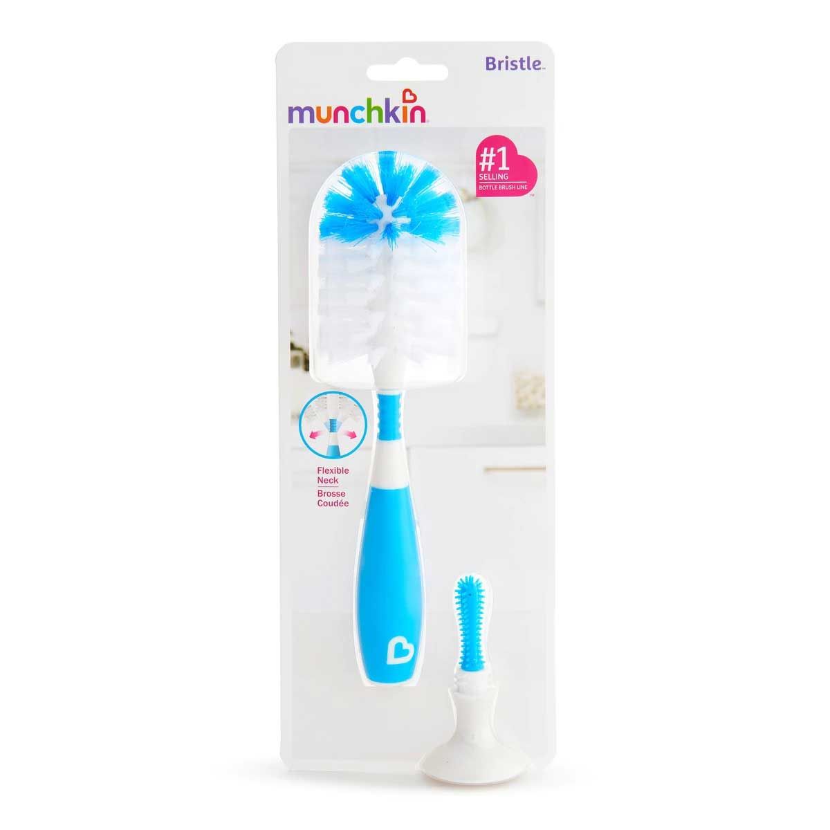 Munchkin Strap Drink Bottle Brush - Biru - 1