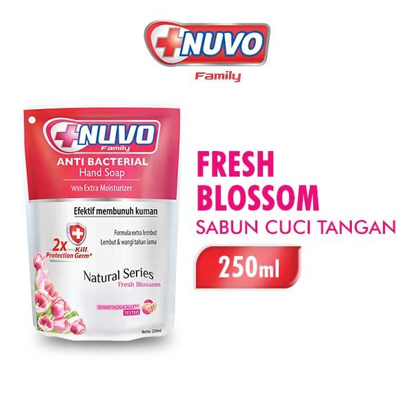 Nuvo Liq Hand Soap Merah Pch 250ml - 1