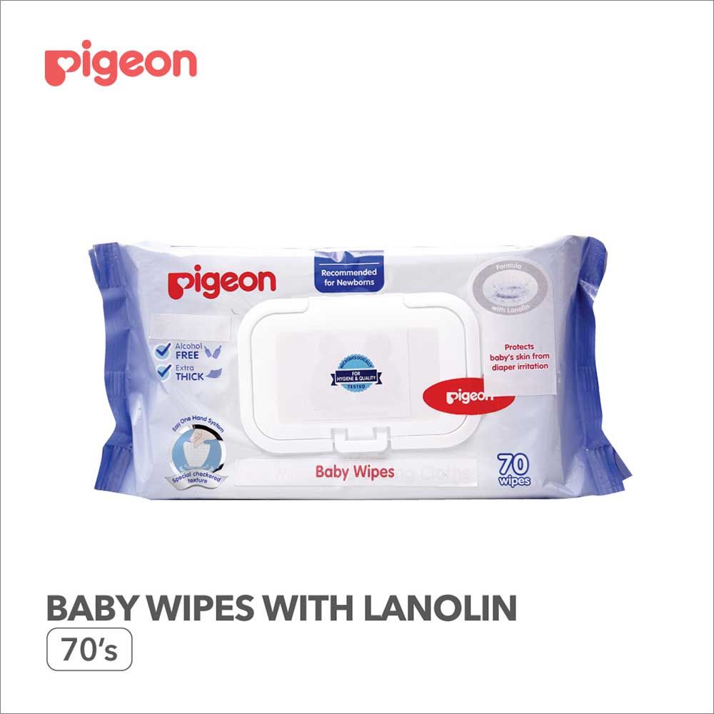 Pigeon Baby Wipes Moisturizer Cloths 70'S - 1