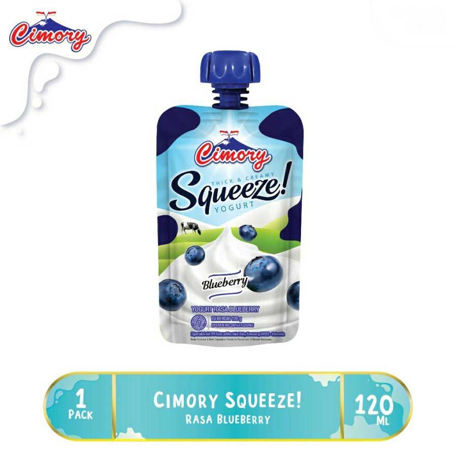 Cimory Squeeze Yogurt 120gr - Blueberry - 1