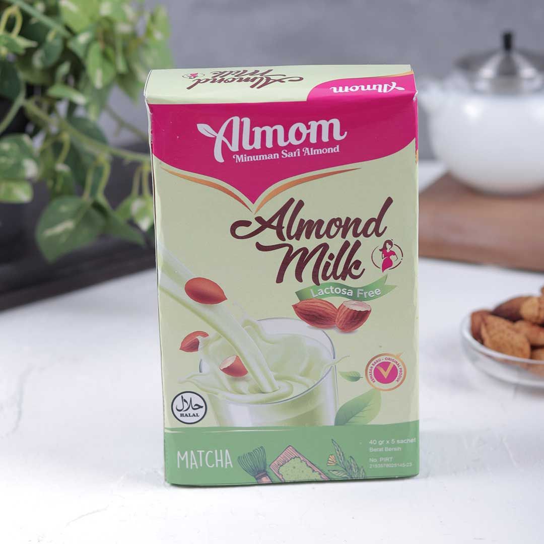 Almom Asi Booster Milk Susu Almond - Matcha - 1