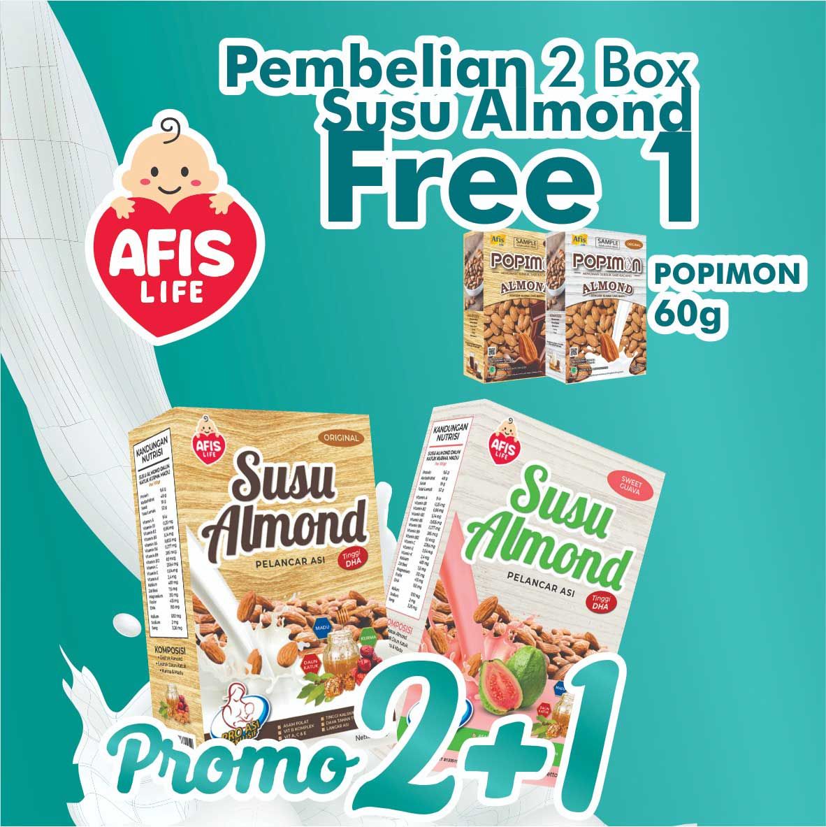 Afis Susu Almond - Original - 2