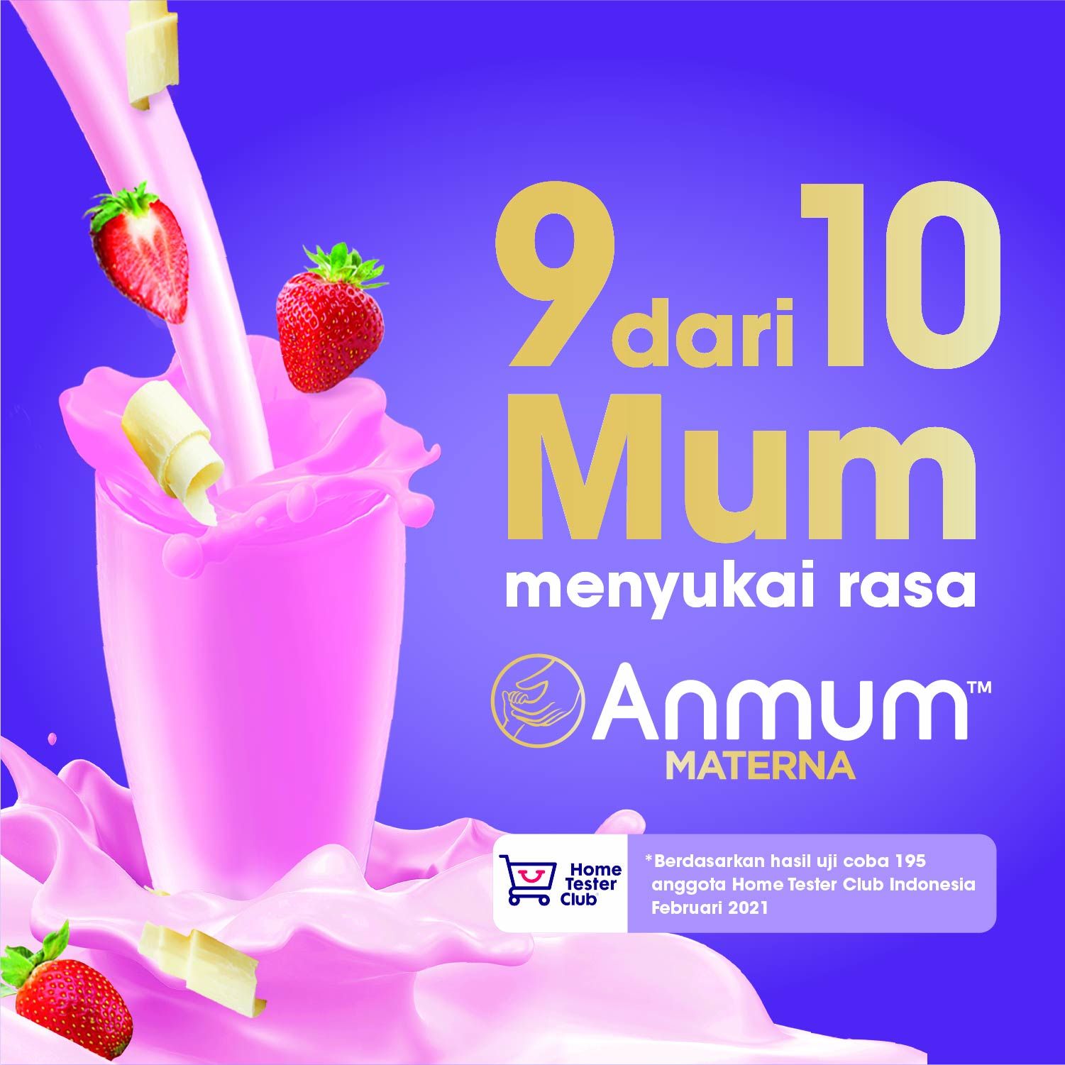 Anmum Materna Strawberry White Choco 200gr - Susu Ibu Hamil - 5