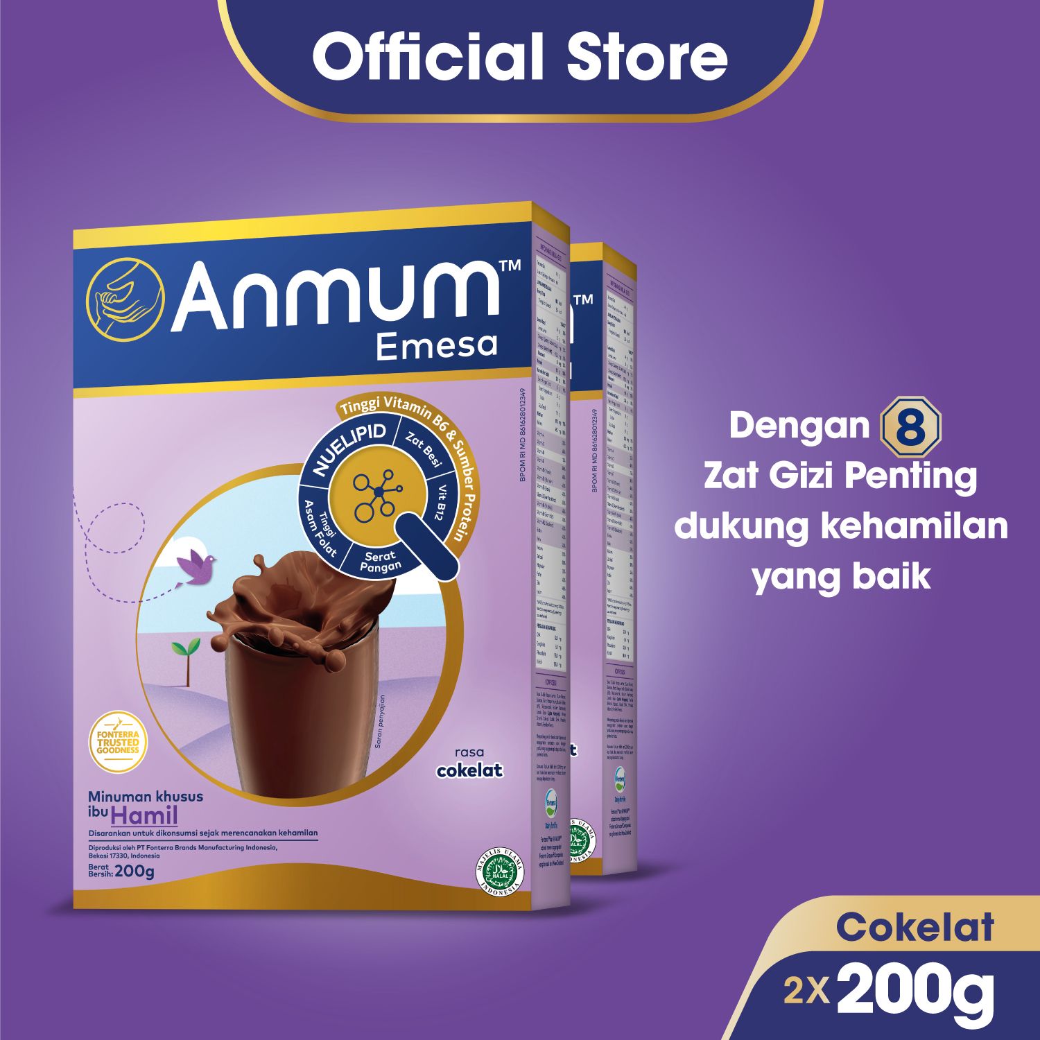 Bundling Anmum Emesa Chocolate 200gr 2 Pcs - 1