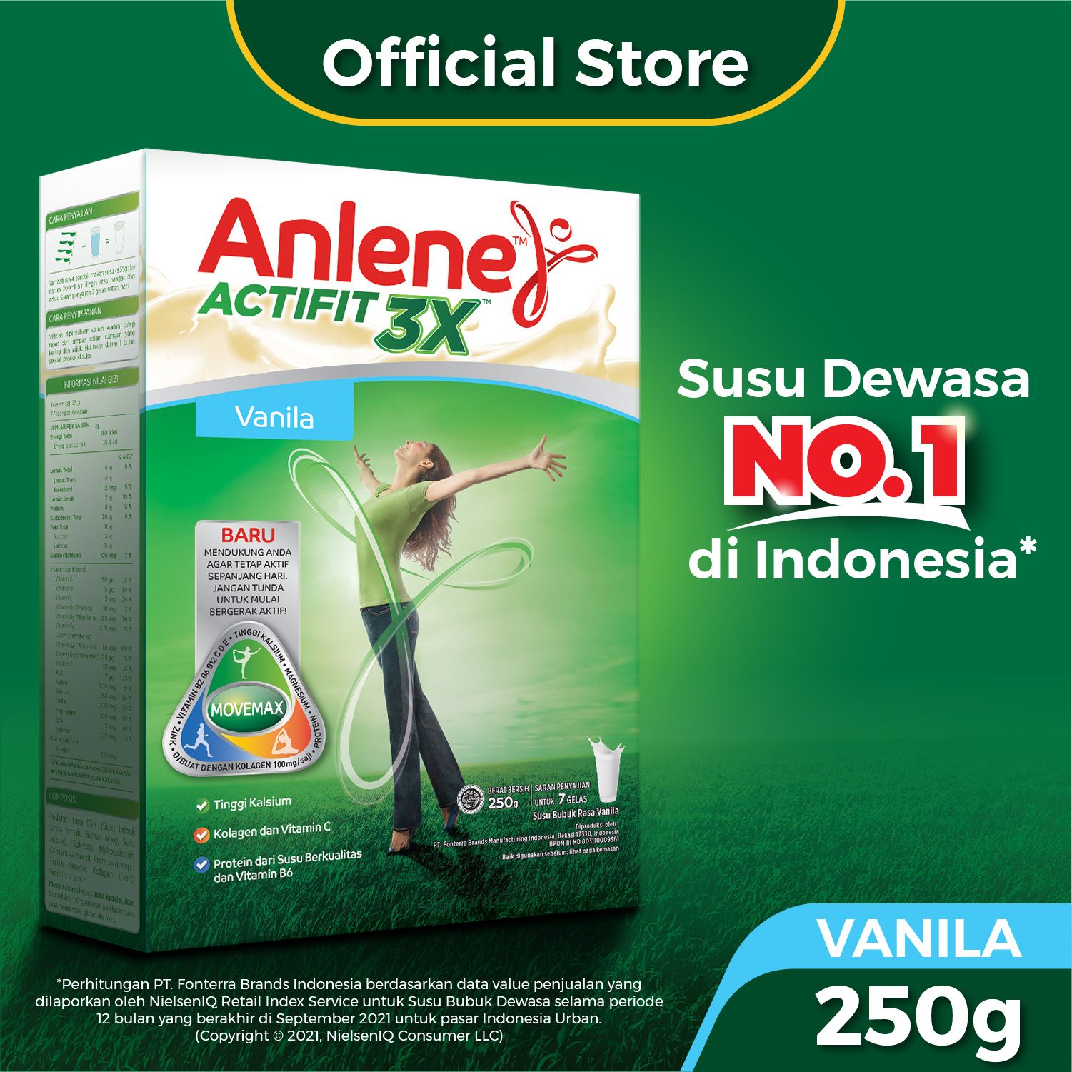 Anlene Actifit Vanilla 250gr - 1