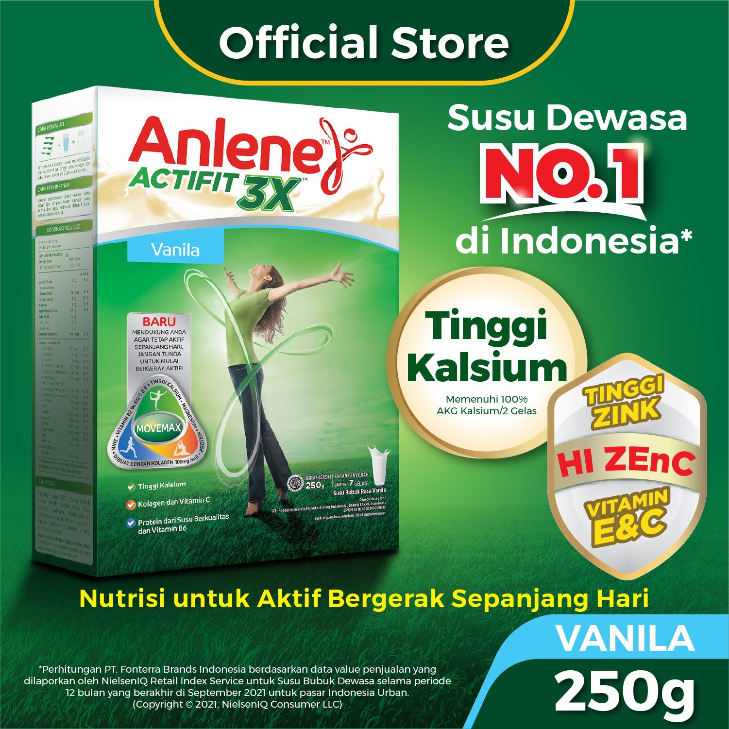 Anlene Actifit Vanilla 250gr - 2