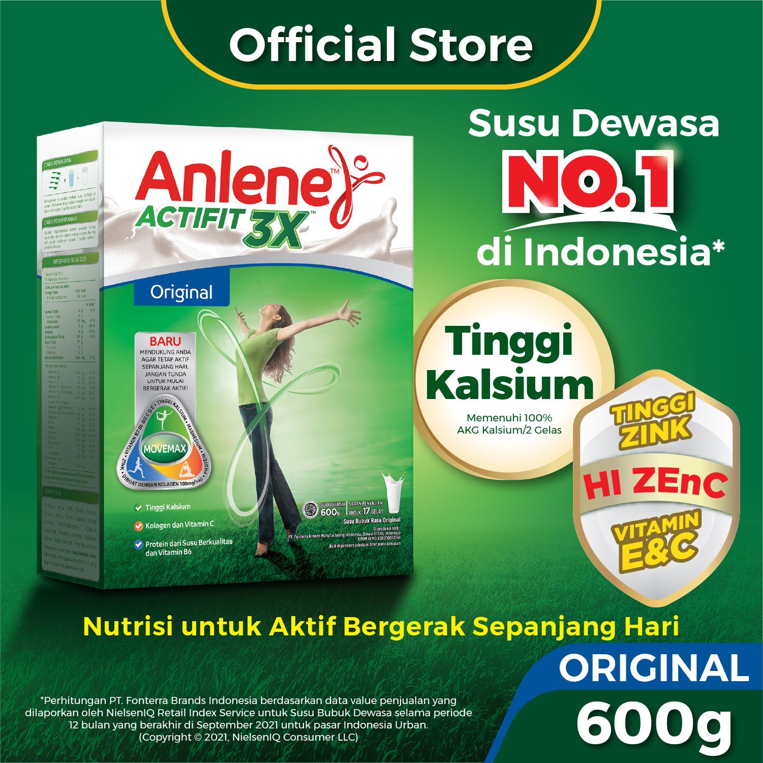 Anlene Actifit Original 600gr - 2