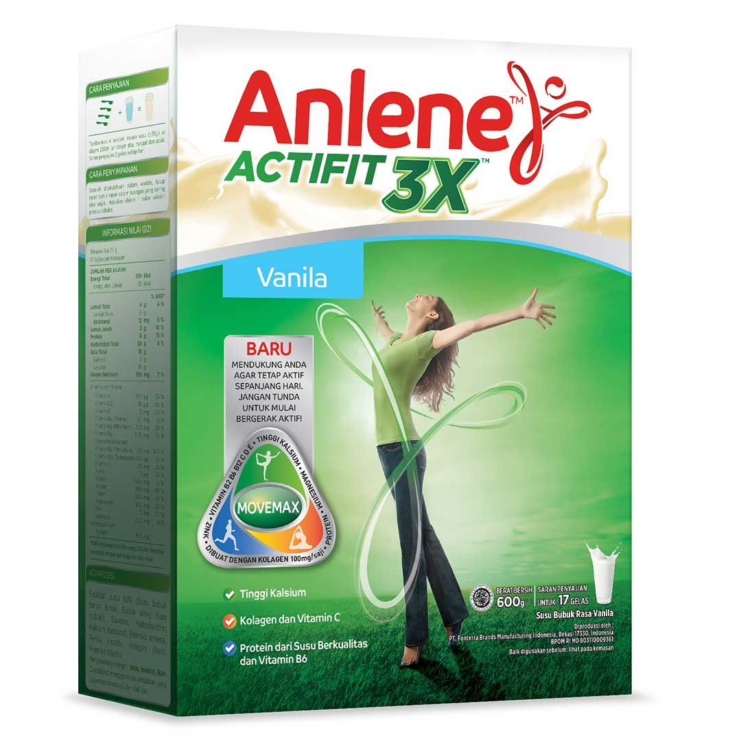 Anlene Actifit Vanilla 600gr - 2 Pcs - 3