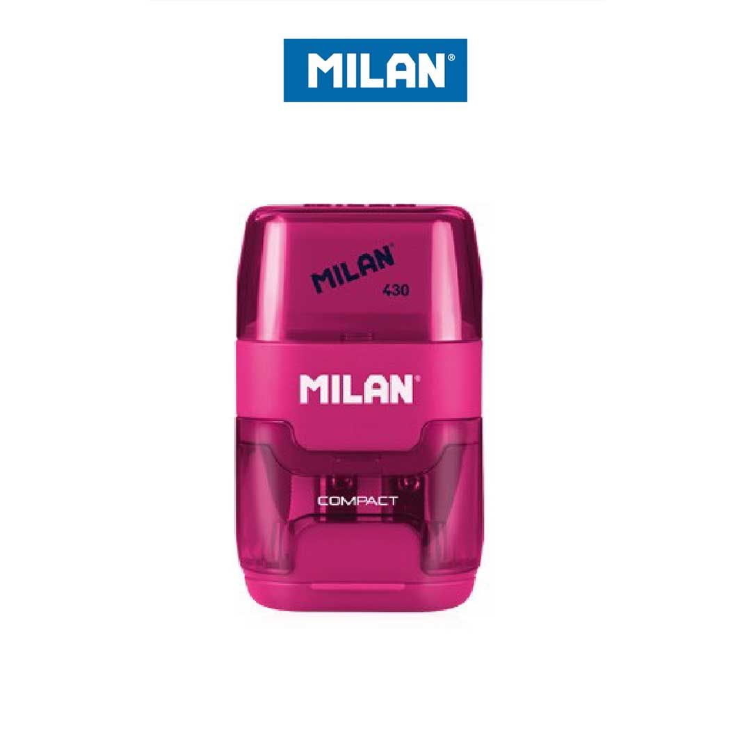 Milan Sharpener + Eraser Compact #47031 Lilac - 2