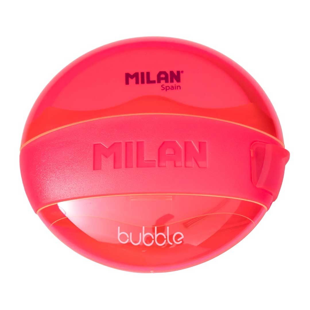 Milan Pencil Sharpener & Eraser Bubble #47041 Red - 2