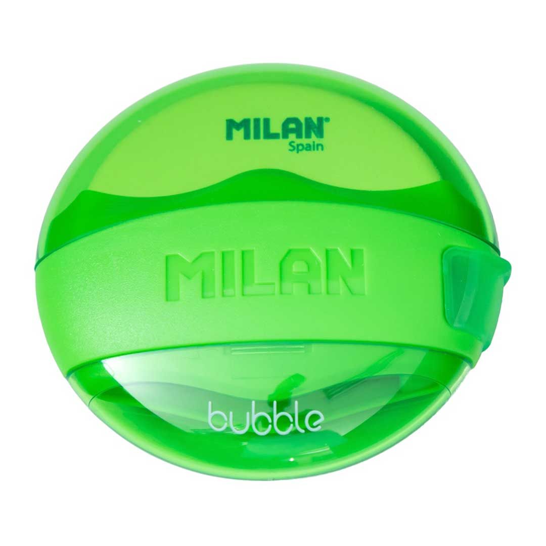 Milan Pencil Sharpener & Eraser Bubble #47041 Green - 2