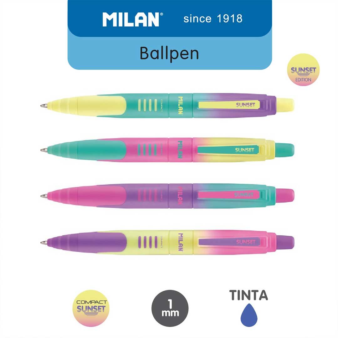 Milan Ballpen Compact Sunset 1mm No 2 - 1