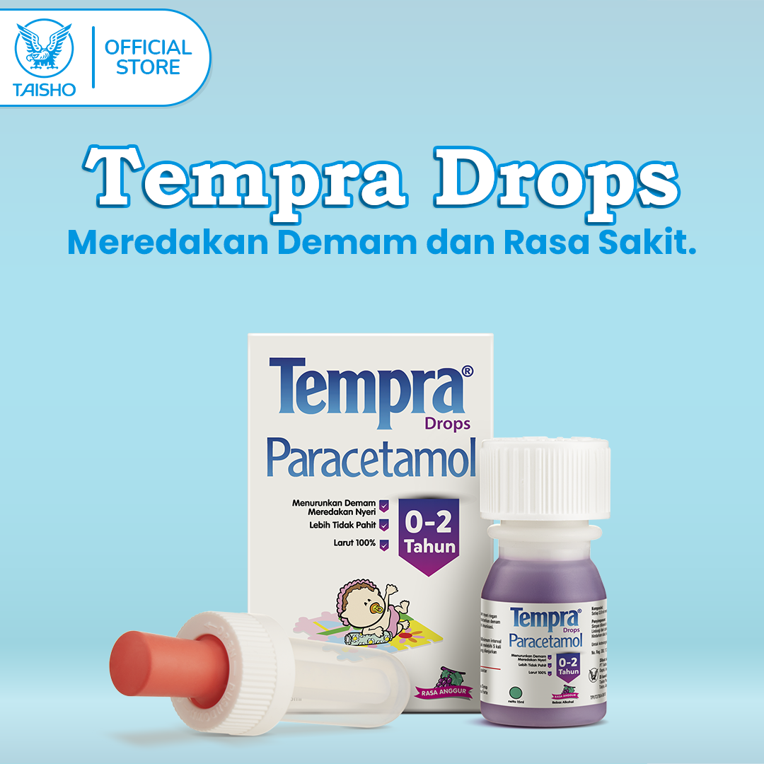 Tempra Drops Syrup Paracetamol Anak (0-2 Tahun) Rasa Anggur 15 ml - 2