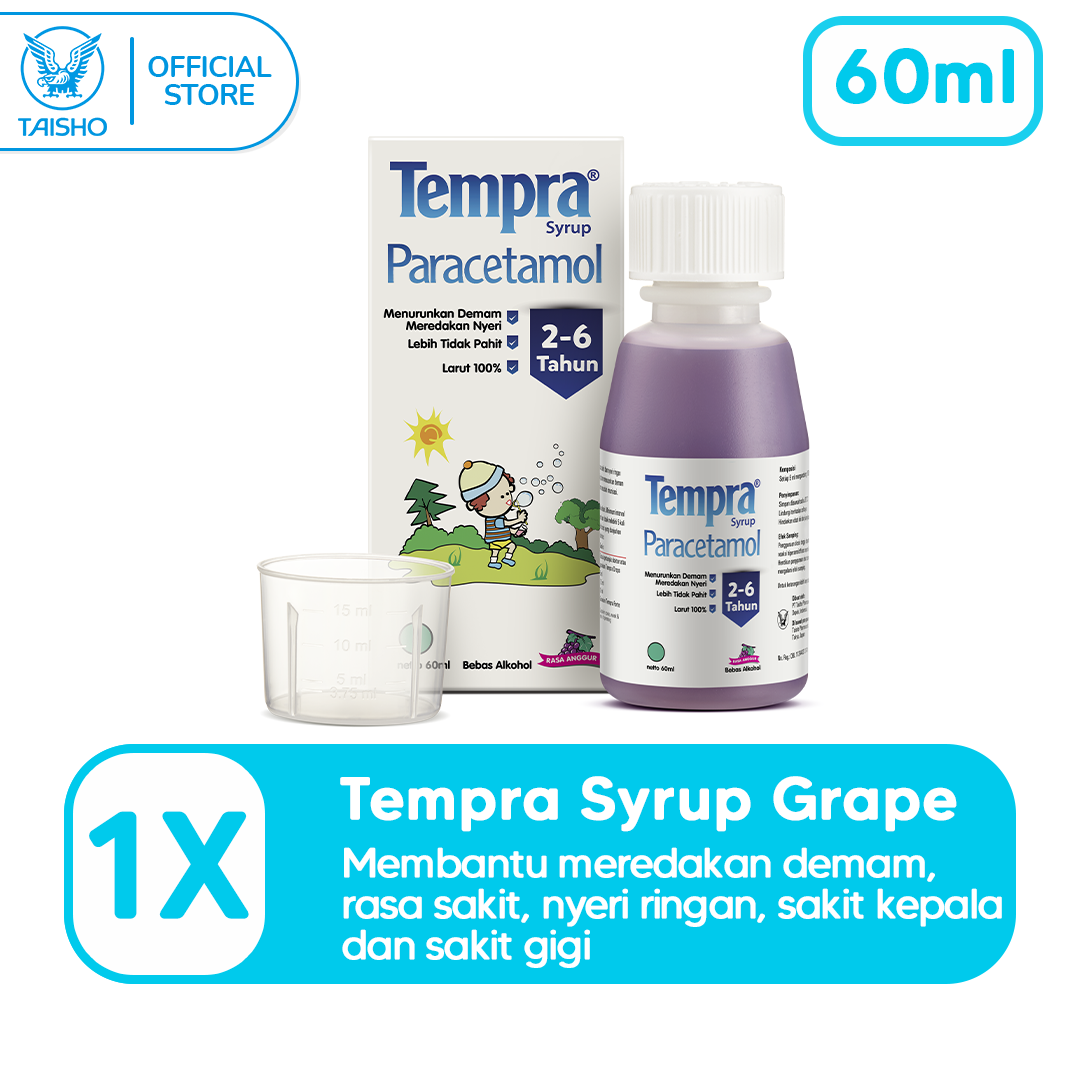 Tempra Syrup Paracetamol Anak Rasa Anggur 60 ml - 1