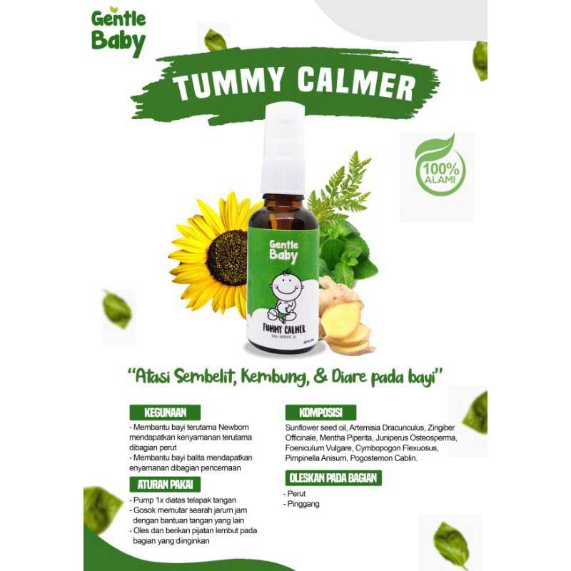 Gentle Baby Oil TUMMY CALMER atasi masalah perut bayi - 30 ml - 2