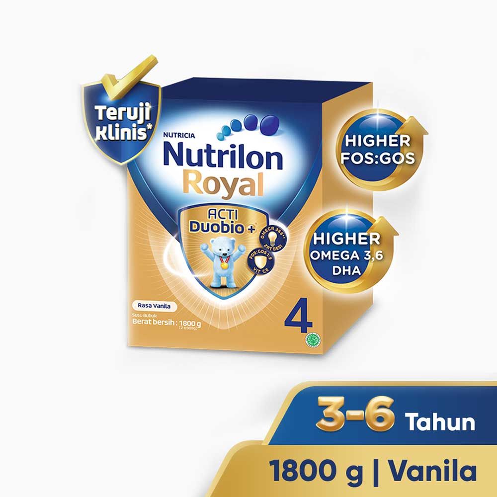 Nutrilon Royal 4 Vanila Susu Pertumbuhan Bubuk 1800 GR - 1