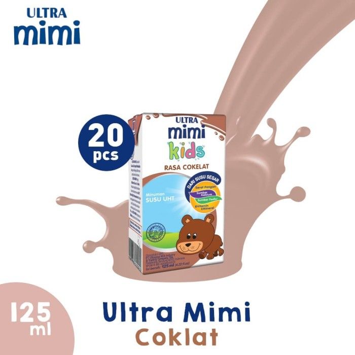 Ultra Mimi Susu UHT Coklat 20x125ml - 1