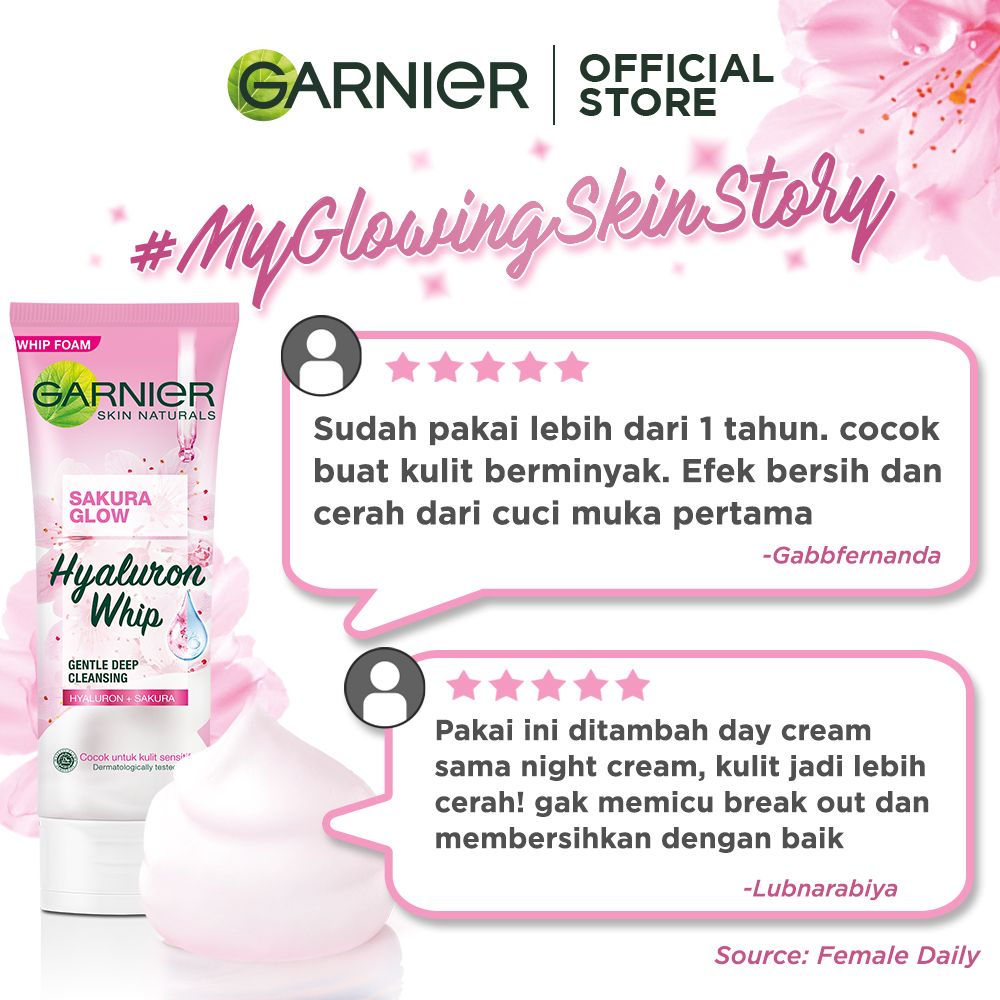 Garnier Sakura Glow Whip Foam - 100ml - 4