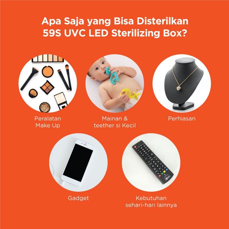 Mooimom 59S UVC LED Sterilizing Box | Sterilizer Botol & Perlengkapan Bayi - 6