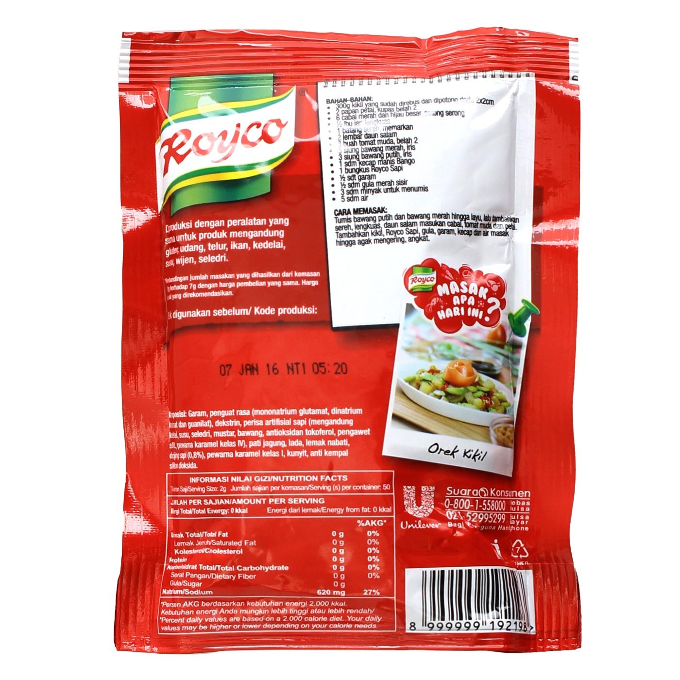 BTPN - Royco Bumbu Masak Rasa Sapi Pck 100g - 2