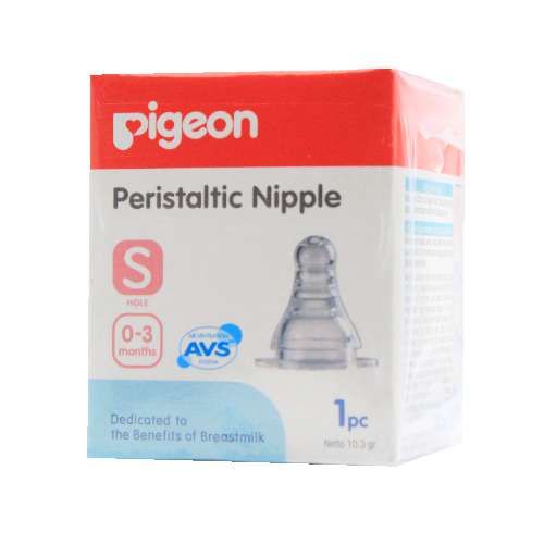 Pigeon Peristaltic Isi 1 Nipple Slim Neck Dot Bayi - S - 2