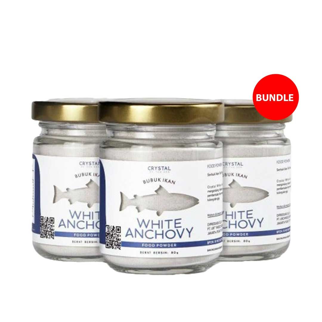 (Bundle of 3) Crystal of the Sea White Anchovy Powder / Bubuk Ikan Ter - 1