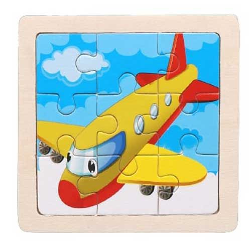 Edu Toys - Wooden Puzzle /Puzzle Kayu Jigsaw / Mainan Puzzle Kayu Anak - Aircraft - 1