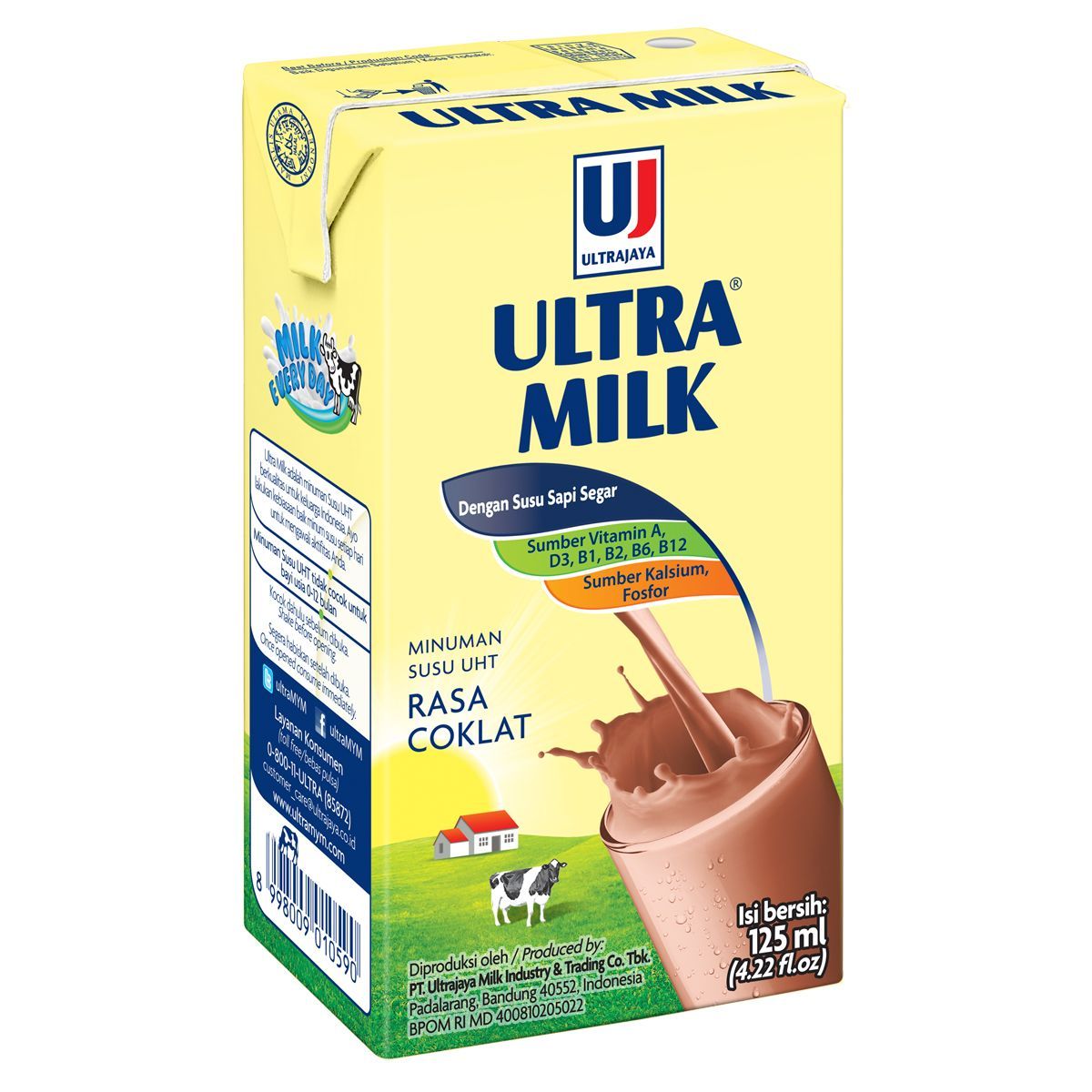 Ultra Milk Coklat 125ml - 1