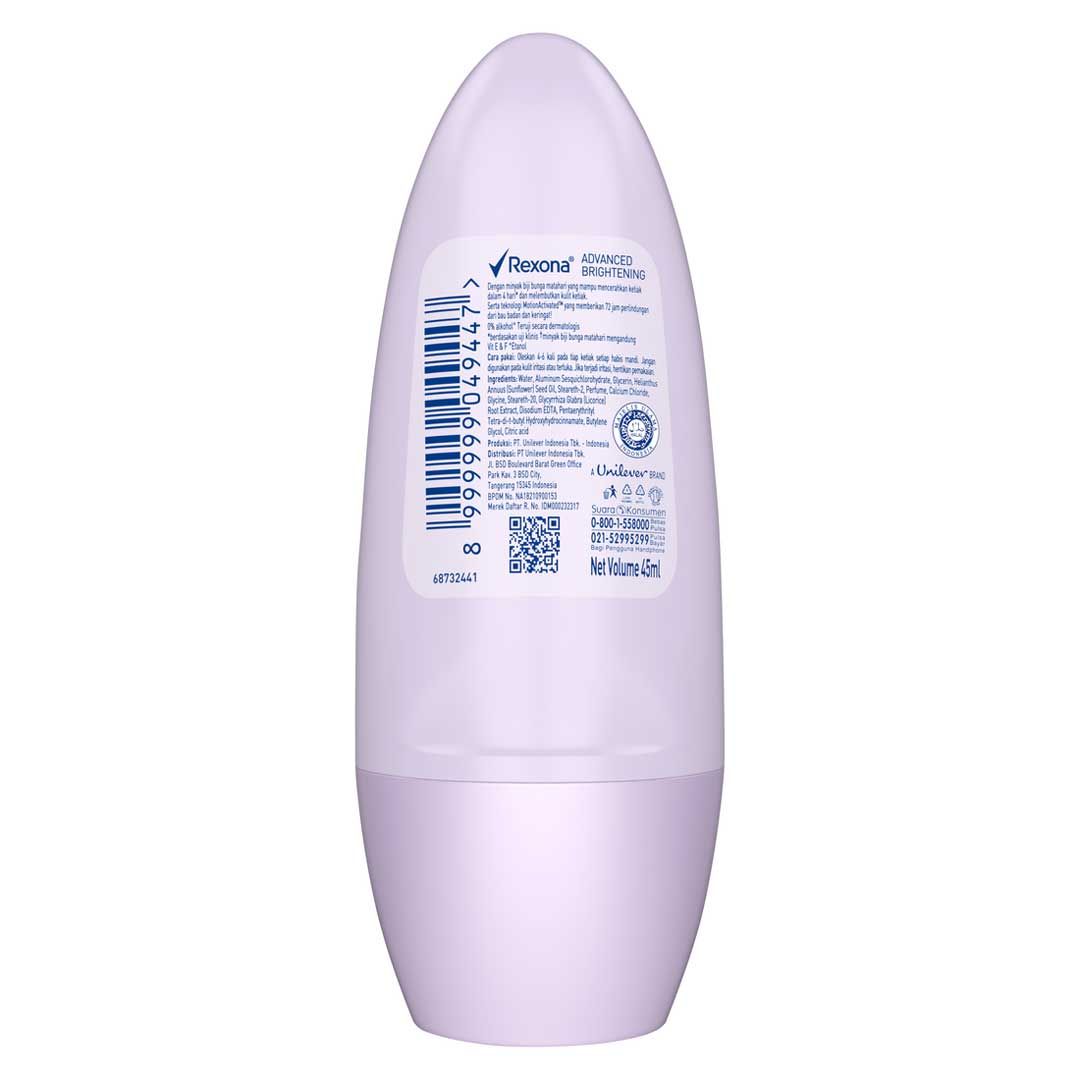 Rexona Women Anti-Perspirant Deo Roll On Adv Whitening 45ml - 2