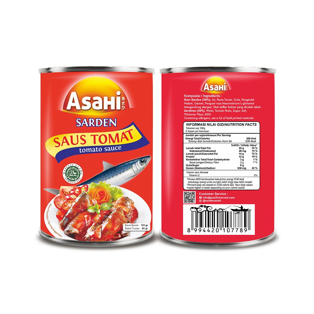 Free Asahi Sarden Saus Tomat 155 gr - 1