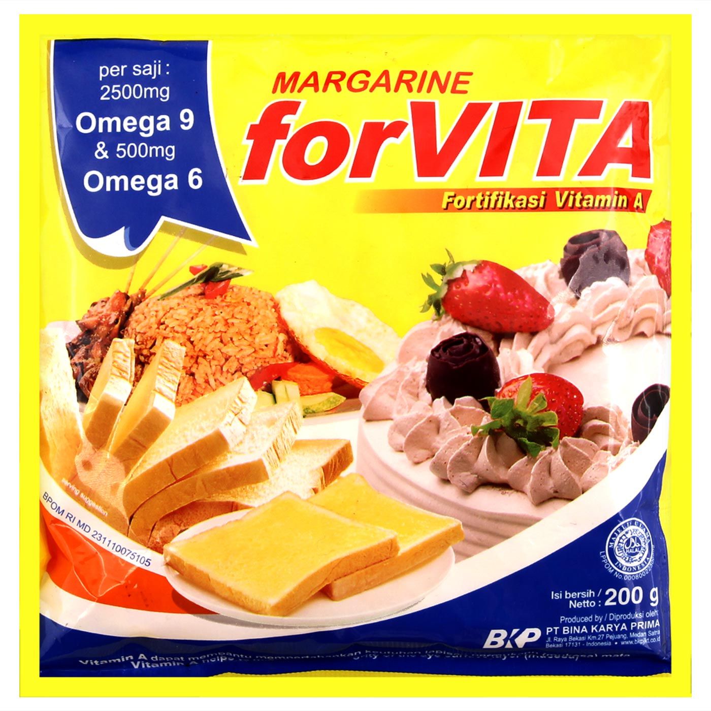 Forvita Margarin Reguler 200g - 1