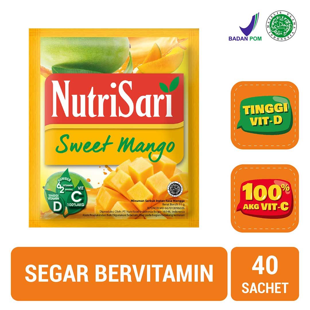 NutriSari Sweet Mango 40 sachet - Minuman Buah Vitamin C | 1101534453 - 1