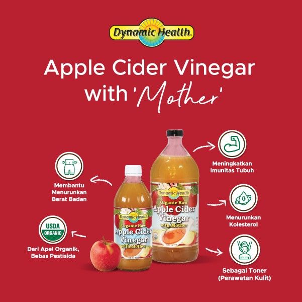 Dynamic Health Apple Cider Vinegar 32 oz (946ml) - 2