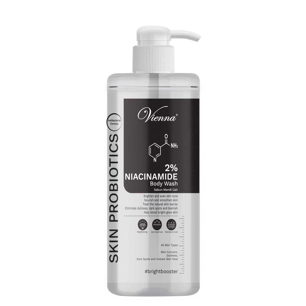 Vienna Skin Probiotics Body Wash Niacinamide - 1000Ml Pump - 1