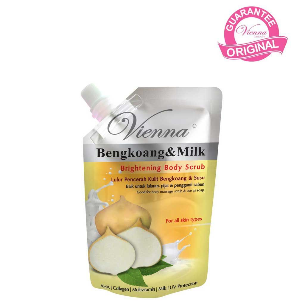 Vienna Body Scrub Bengkoang'S Milk Lulur Bengkoang - 250G Pouch - 1