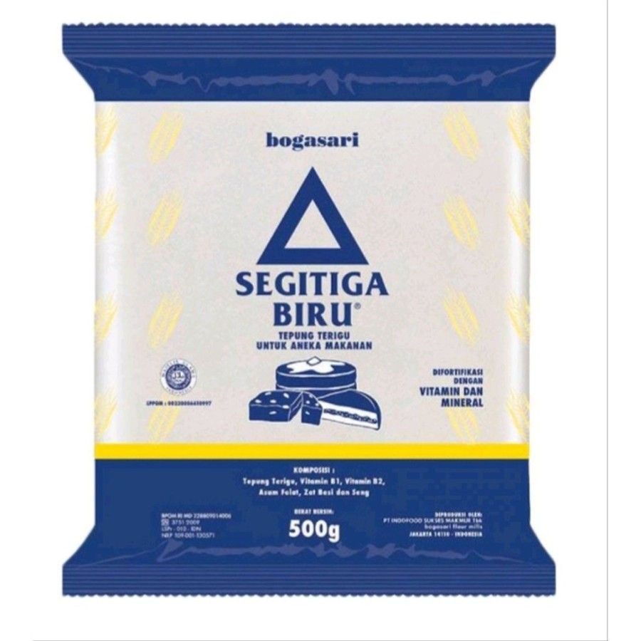 Segi Tiga Biru Tepung Terigu 500gr - 1