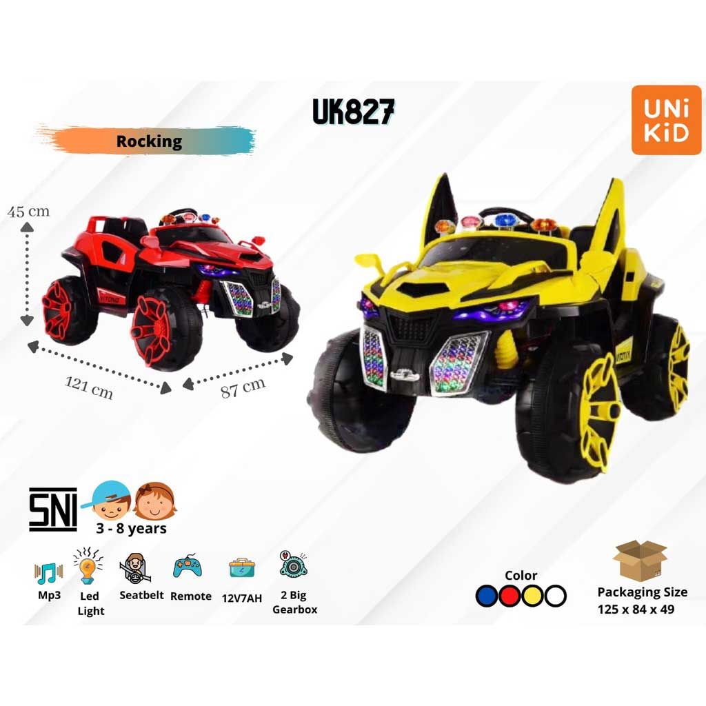 Unikid Mobil Aki Mainan Anak Remote Control Unikid UK 827 Red - 2