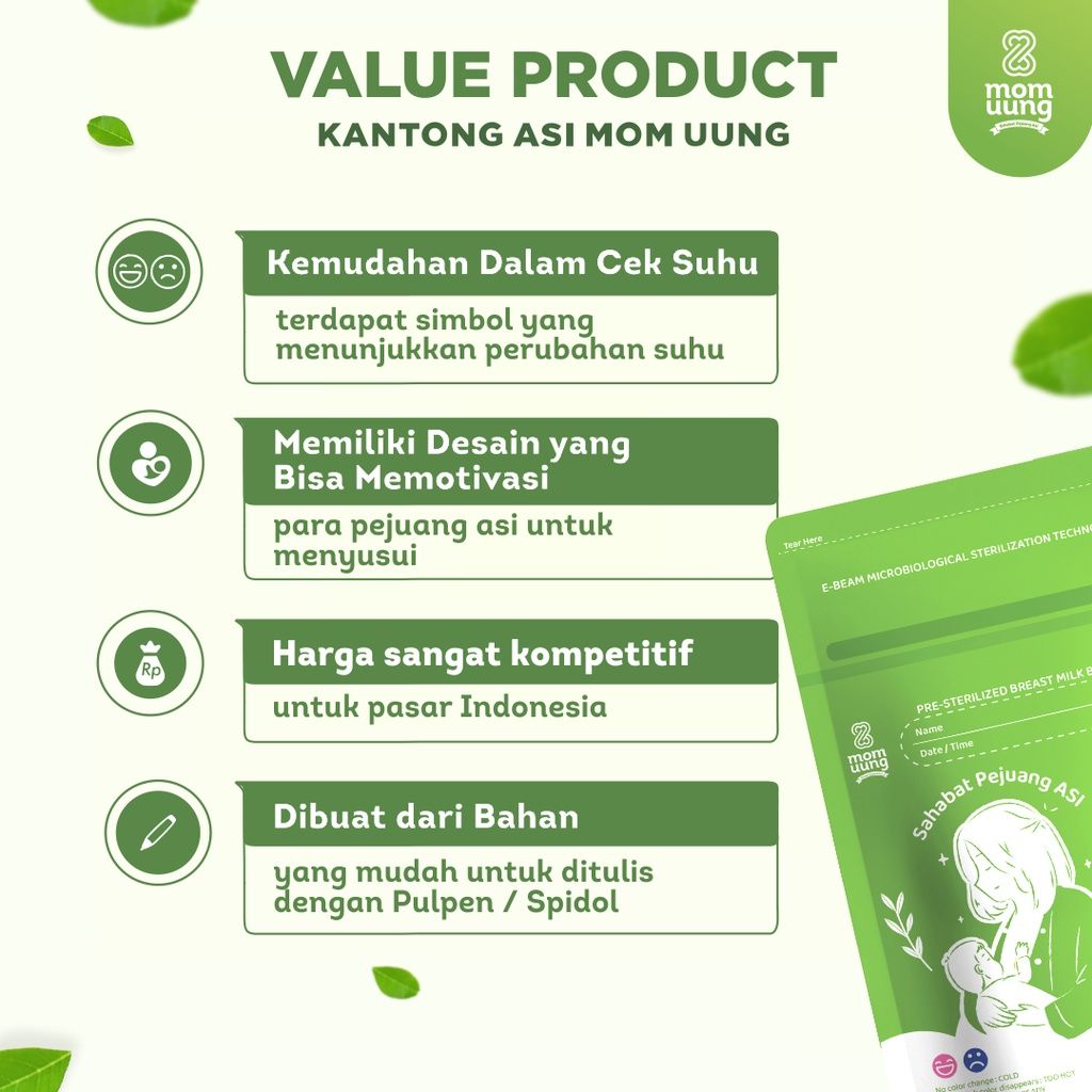 Mom Uung ASI Bag Kantong ASI 100 ml - 3