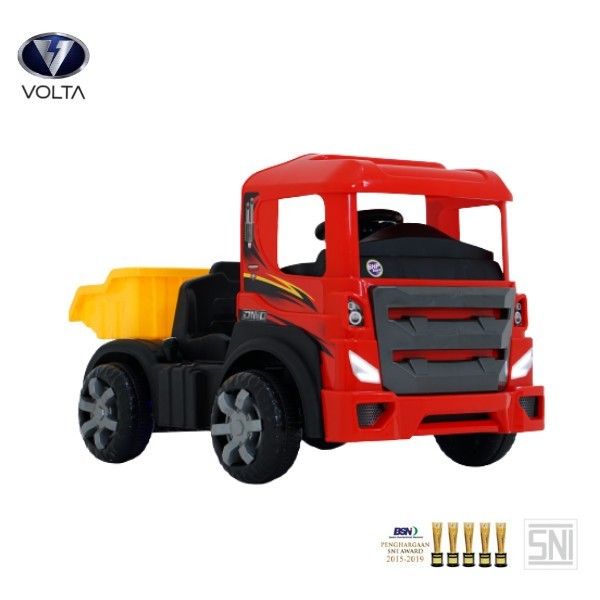 SHP Mainan Anak Mobil Aki Truck Pasir Mega Truck VOLTA 5032  Red - 1