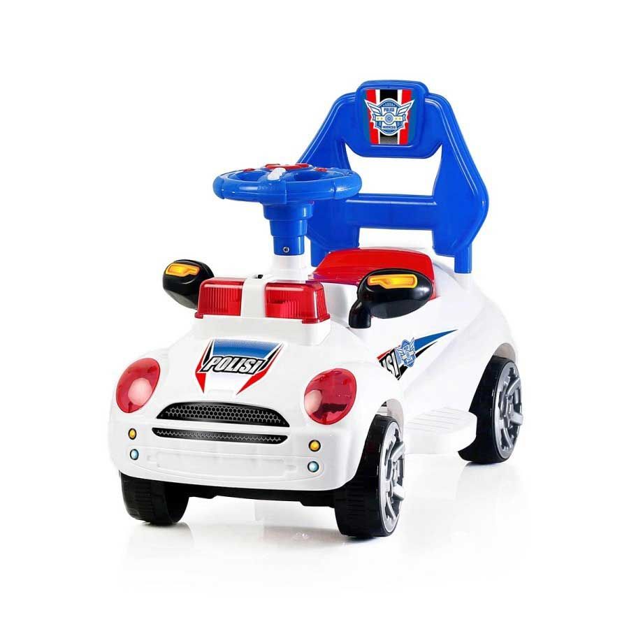 SHP Mainan Anak Plastik Mobil Dorong SHP TOYS HS 598 Happy Kids White Police - 1