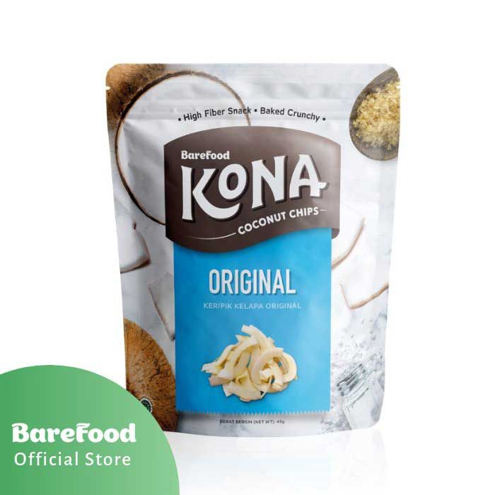 Paket KONA 1 (KONA Original & KONA Pandan) - Snack Sehat - Tinggi Serat - Tidak Digoreng - 2