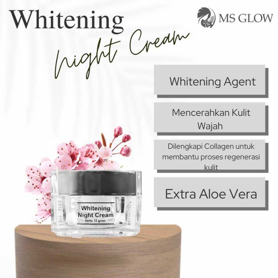 MS Glow Whitening Night Cream Krim Malam - 1