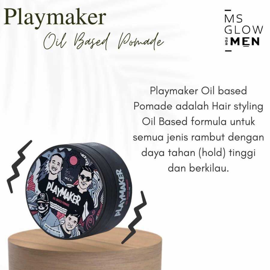 MS Glow Pomade Playmaker For Men Oil Based - 1