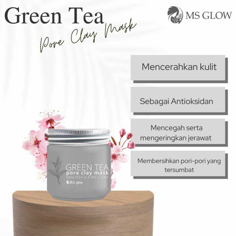 MS Glow Pore Clay Mask Green Tea - 1