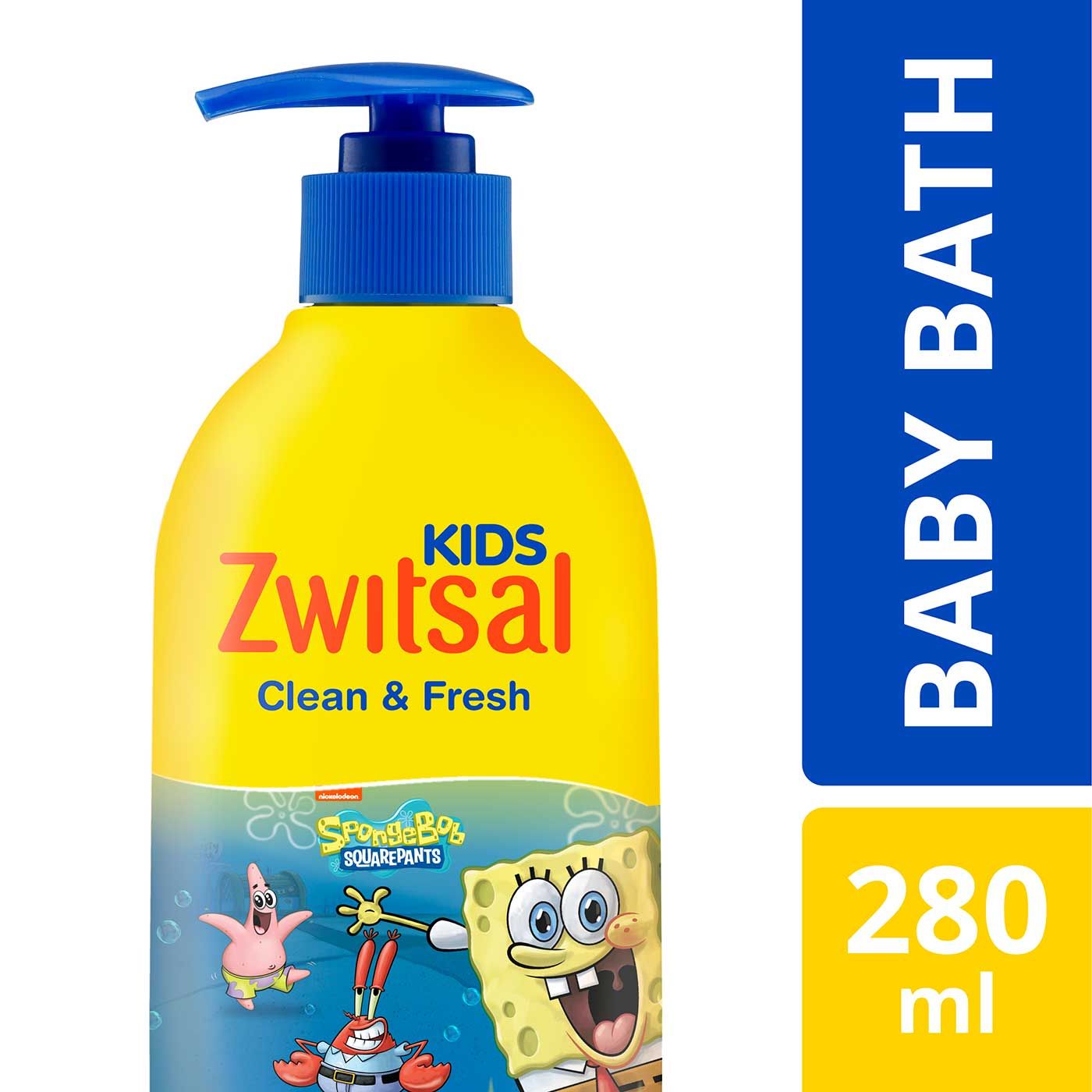 Zwitsal Kids Bubble Bath Blue Clean & Fresh 280 ml - 1