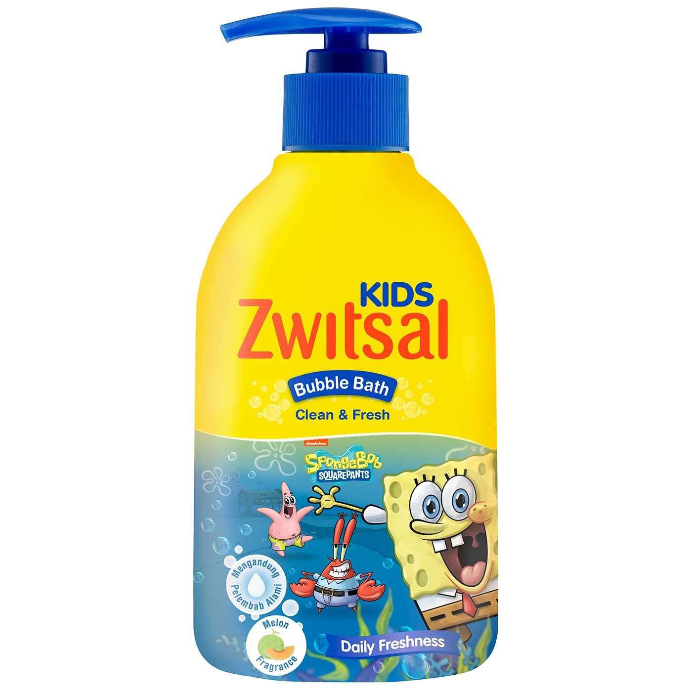 Zwitsal Kids Bubble Bath Blue Clean & Fresh 280 ml - 3