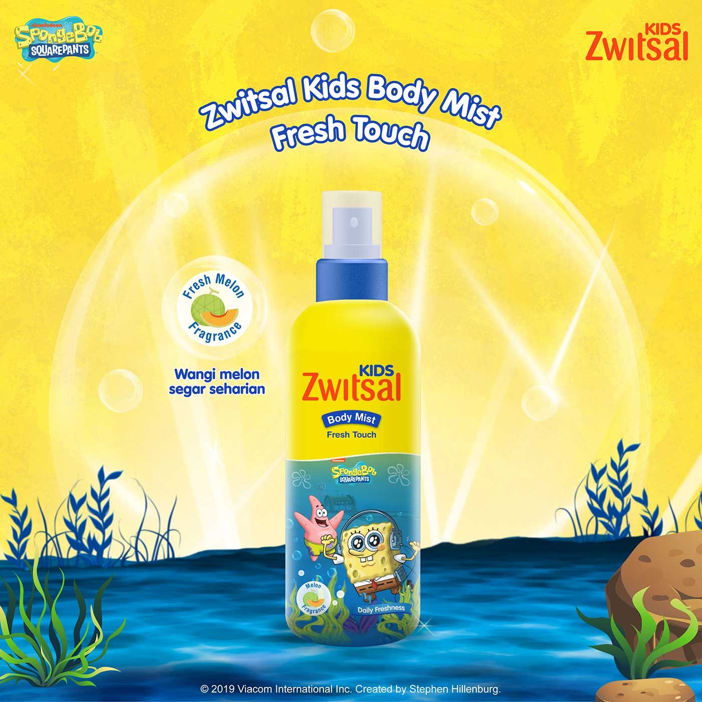 Zwitsal Kids Body Mist Fresh Touch 100 ml - 3