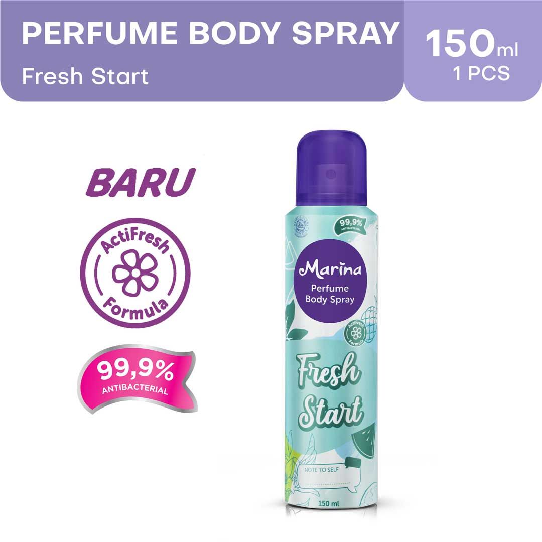 Marina Perfume Body Spray Fresh Start 150ml - 1