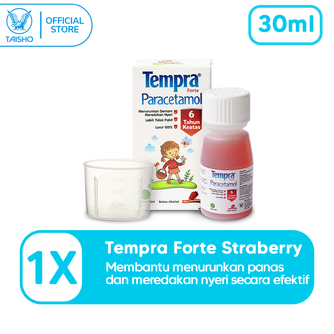 Tempra Forte Paracetamol Anak Rasa Strawberry 30ml - 1