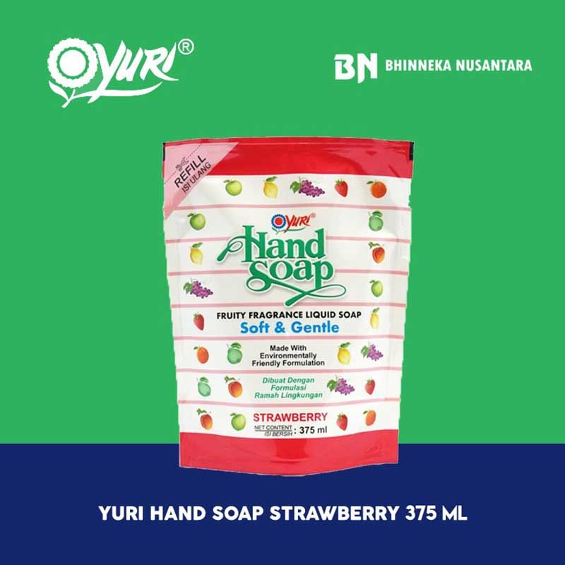 Yuri Hand Soap Strawberry 375 ml - 1